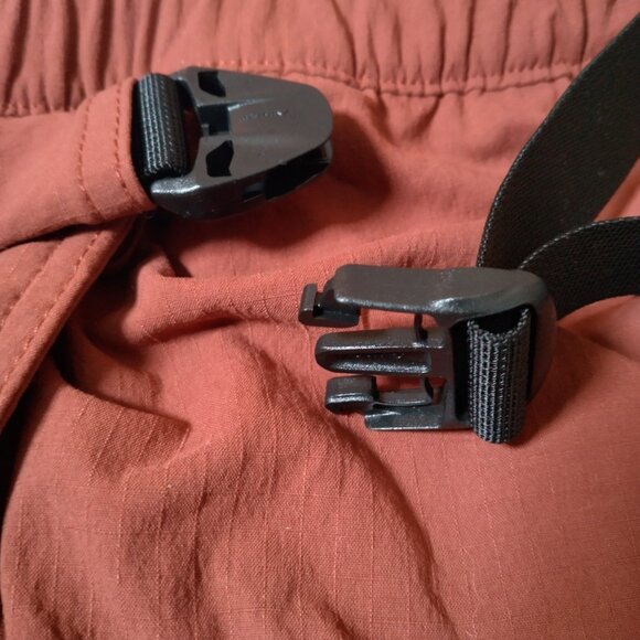 Duluth Trading Heirloom Gardening Skort w Belt Bag Large Rust Rip Stop Stretch - Picture 15 of 16